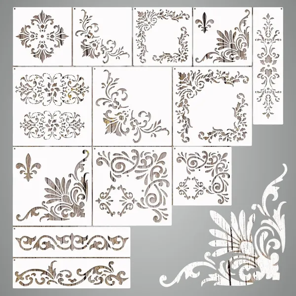 White_Corner_Border_Stencils_Diy_And_Craft