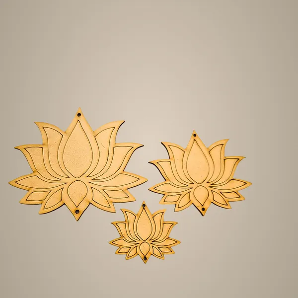 Beige_Mdf_Lotus_Cutouts_Diy_And_Craft