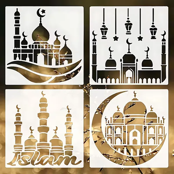 White_Islamic_Stencil_Reusable_Plastic_Ramadan_Eid_Craft_Stencils_Home_Decor