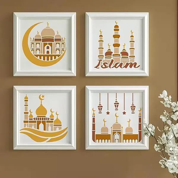 White_Islamic_Stencil_Reusable_Plastic_Ramadan_Eid_Craft_Stencils_Home_Decor