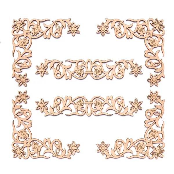 Beige_Mdf_Corner_Design_Cutout_Set_Diy_And_Craft