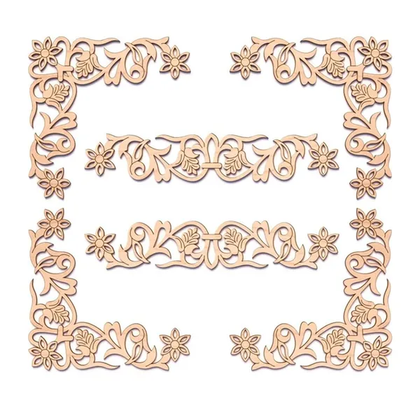 Beige_Mdf_Corner_Design_Cutout_Set_Diy_And_Craft