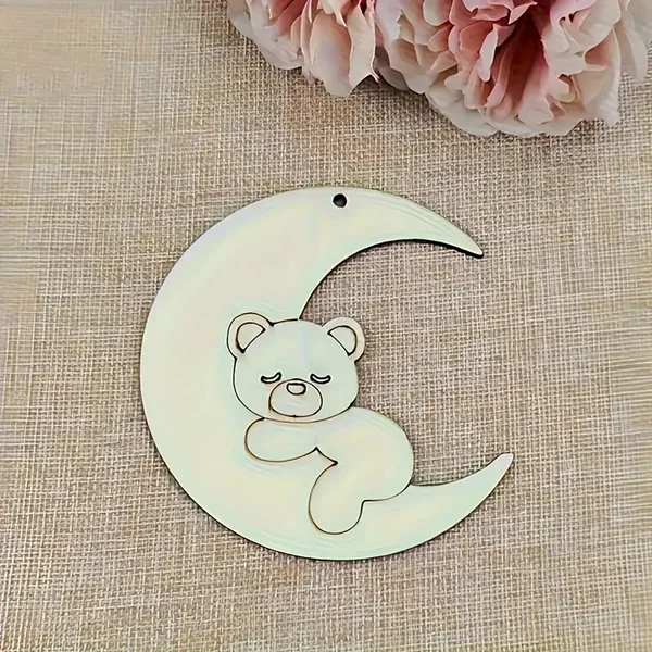 Beige_Wooden_Bear_Moon_Shaped_Hanging_Ornaments_Diy_Painting_Craft_Kids