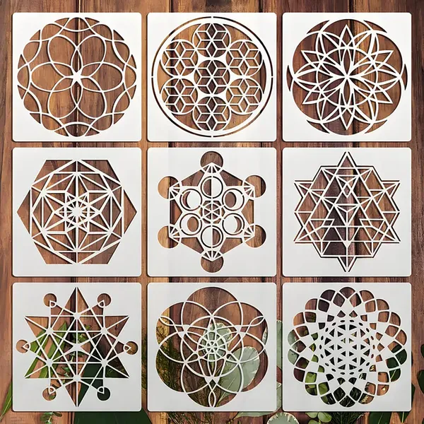White_Geometric_Floral_Stencil_Diy_And_Craft