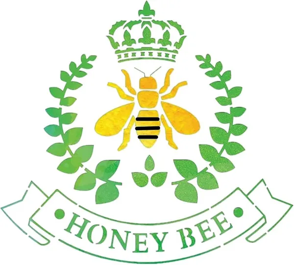 White_Honey_Bee_Stencil_Diy_And_Craft