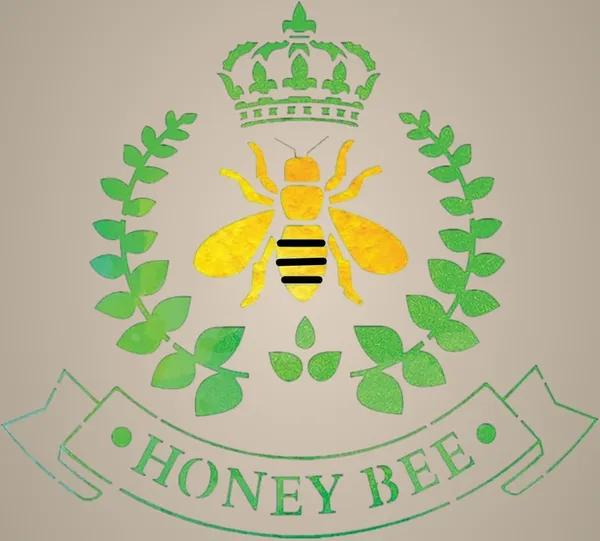 White_Honey_Bee_Stencil_Diy_And_Craft