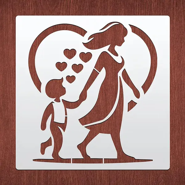 White_Reusable_Mother_S_Day_Painting_Stencil_Pet_Template_Diy_And_Craft