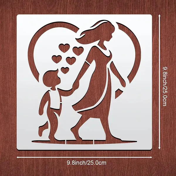 White_Reusable_Mother_S_Day_Painting_Stencil_Pet_Template_Diy_And_Craft