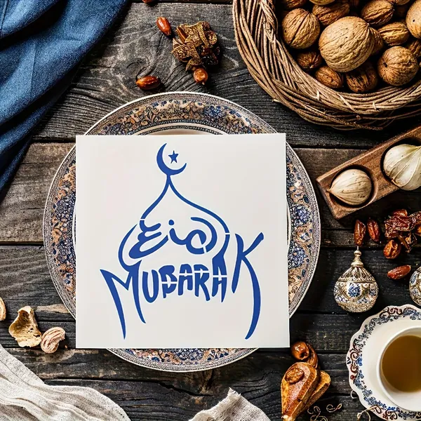 White_Ramadan_Eid_Islamic_Calligraphy_Plastic_Stencil_Diy_And_Craft