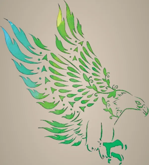 White_Eagle_Stencil_Diy_And_Craft