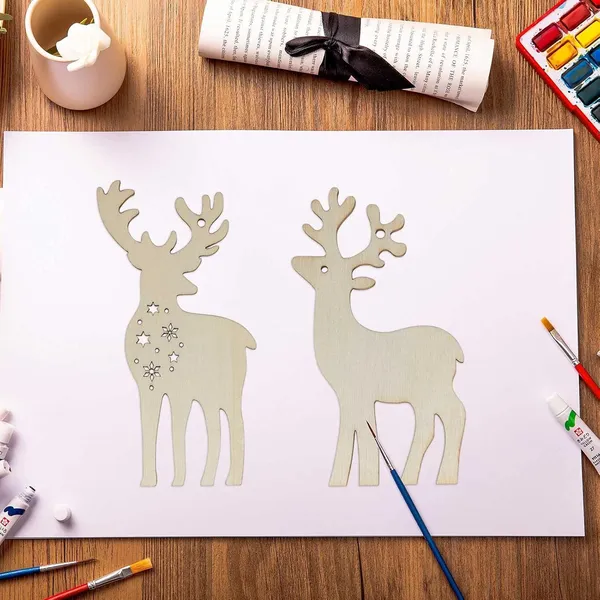 Beige_Deer_Wood_Diy_Crafts_Cutouts_Wooden_Reindeer_Shaped_Hanging_Sign_Ornaments_Diy_And_Craft
