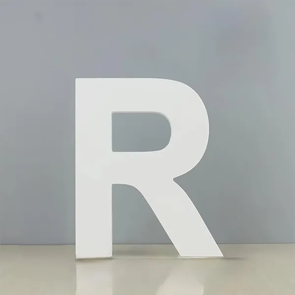 White_Standing_Letters_R_Decoration_Pvc_Block
