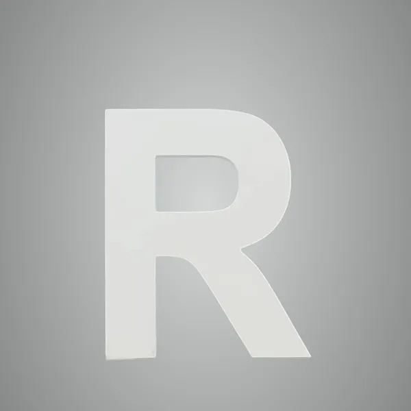 White_Standing_Letters_R_Decoration_Pvc_Block