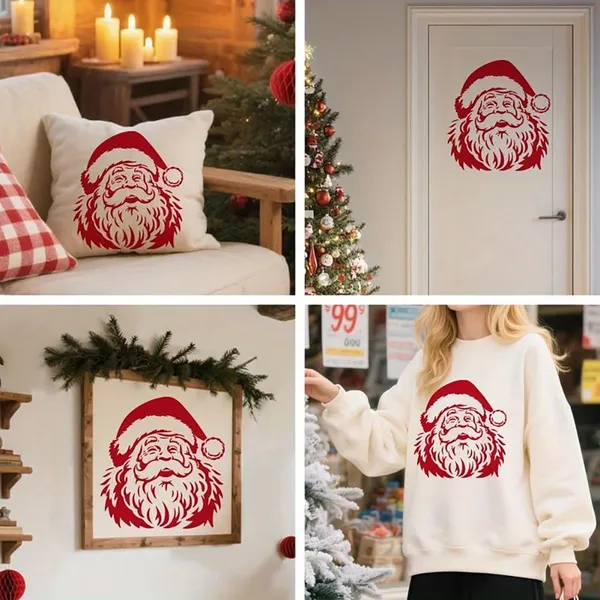 White_Large_Reusable_Santa_Claus_Stencil_Diy_And_Craft