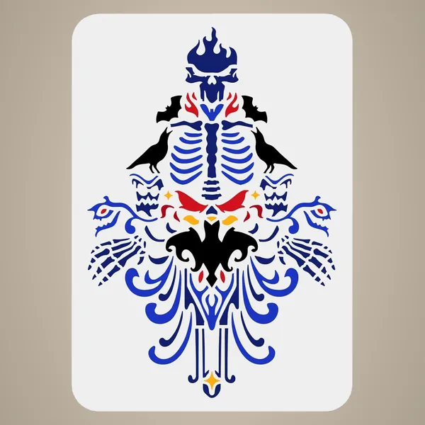 White_Skeleton_Stencil_Haunted_Mansion_Crow_Bat_Pattern_Diy_And_Craft