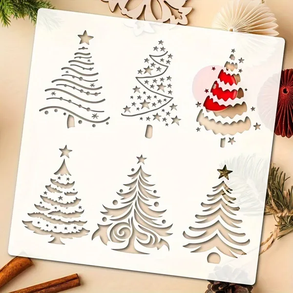 White_Christmas_Tree_Stencil_Set_Diy_And_Craft