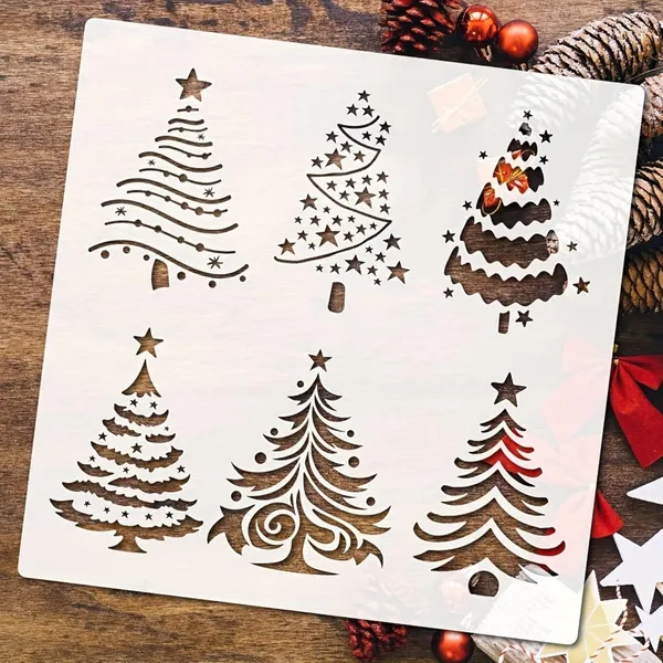 White_Christmas_Tree_Stencil_Set_Diy_And_Craft
