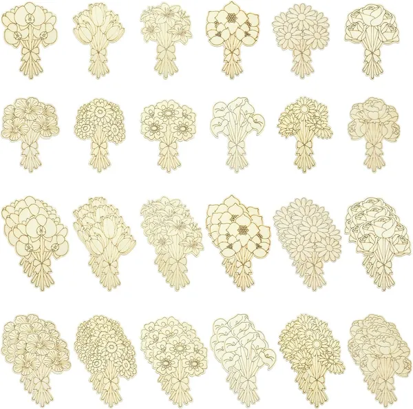 Beige_Wooden_Bouquet_Cutouts_In_Floral_Styles_Unfinished_Wood_Flower_Shapes_Diy_And_Craft