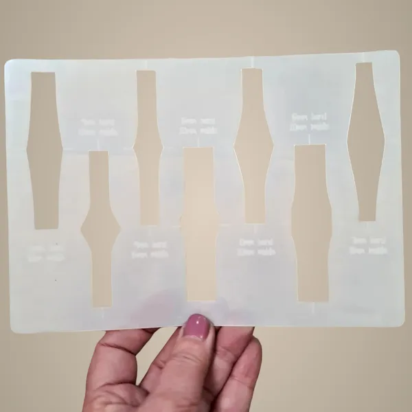 White_Geometric_Shape_Stencils_Reusable_Plastic_Template_Diy_And_Craft