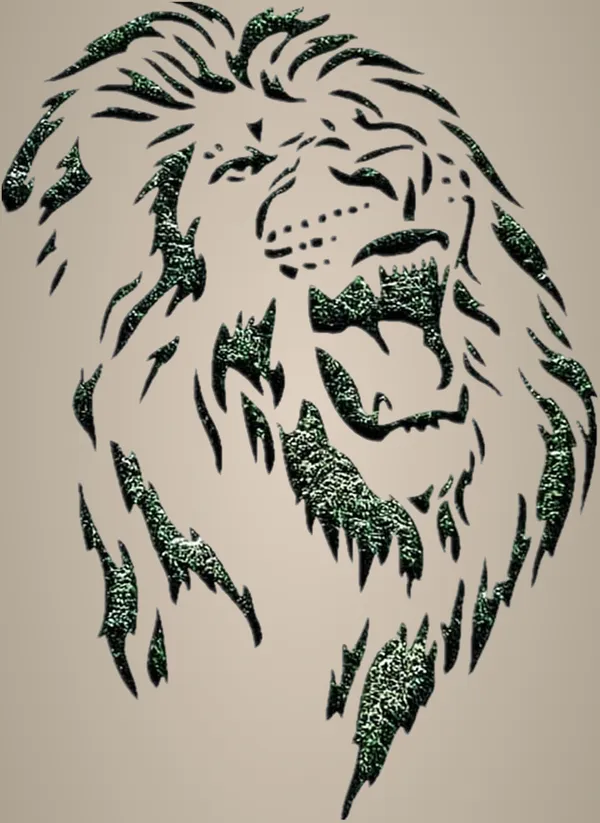 White_Lion_Stencil_Diy_And_Craft