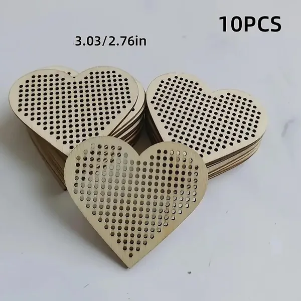 Beige_Heart_Shaped_Wooden_Cross_Stitch_Pendant_Diy_And_Craft