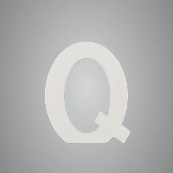 White_Standing_Letters_Q_Decoration_Pvc_Block