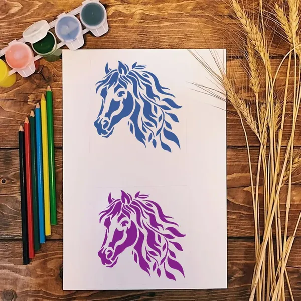 White_Horse_Head_Stencil_Reusable_Horse_Face_Painting_Template_Diy_And_Craft