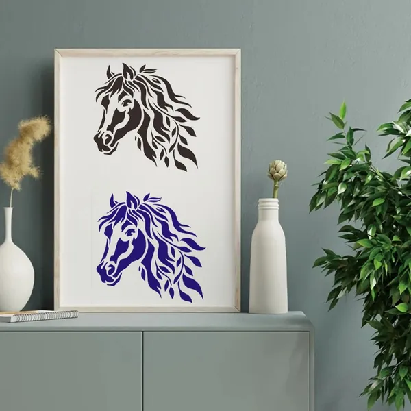 White_Horse_Head_Stencil_Reusable_Horse_Face_Painting_Template_Diy_And_Craft