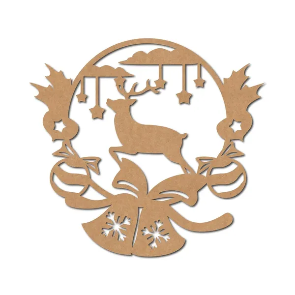 Beige_Christmas_Wreath_Cutout_Mdf_Ornaments_Wooden_Hanging_Decorations_Diy_And_Craft