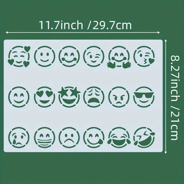 White_Expression_Stencil_A_Size_Emotions_Template_Diy_And_Craft