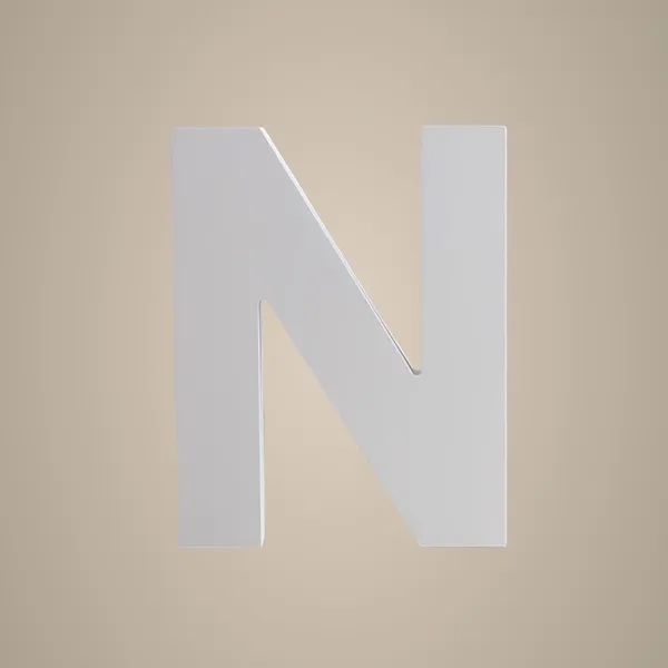 White_Standing_Letter_N_Decoration_Pvc_Block