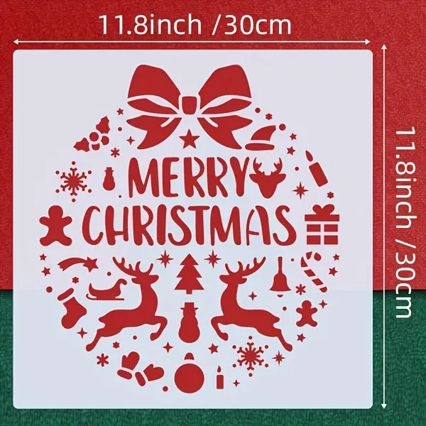 White_Merry_Christmas_Stencil_Reusable_Cutting_Template_Home_Decor