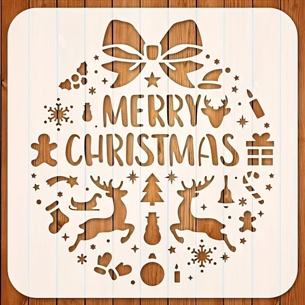 White_Merry_Christmas_Stencil_Reusable_Cutting_Template_Home_Decor