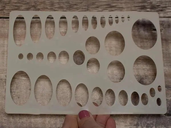 White_Geometric_Shape_Stencils_Reusable_Plastic_Template_Diy_And_Craft