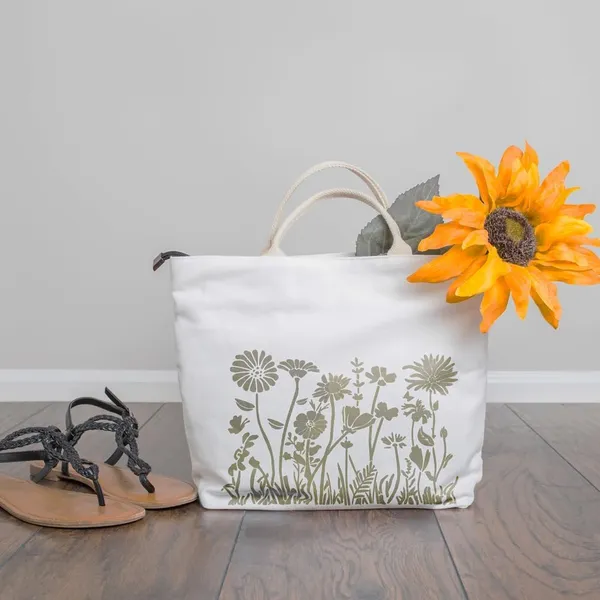 White_Large_Wildflower_Stencil_Diy_And_Craft