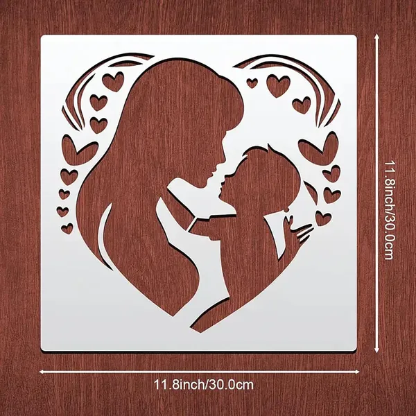 White_Mother_S_Day_Stencil_Reusable_Pet_Painting_Template_Diy_And_Craft