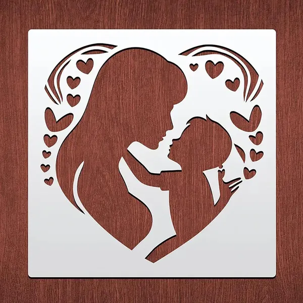 White_Mother_S_Day_Stencil_Reusable_Pet_Painting_Template_Diy_And_Craft