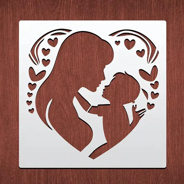 White_Mother_S_Day_Stencil_Reusable_Pet_Painting_Template_Diy_And_Craft
