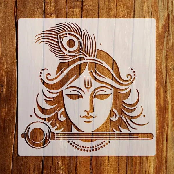 White_Krishna_Face_Stencil_Diy_And_Craft