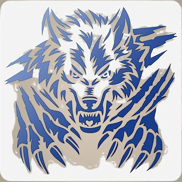 White_Wolf_Scratches_Stencil_Reusable_Wolf_Head_Craft_Template_Home_Decor