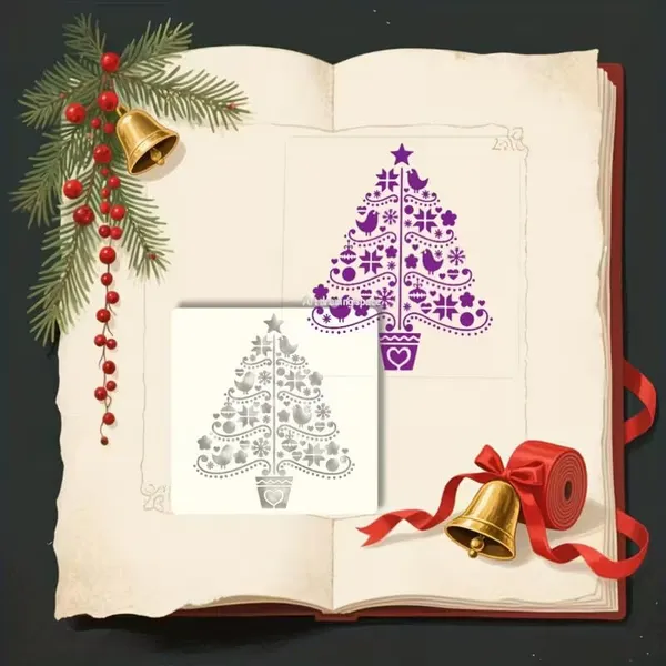 White_Christmas_Tree_Painting_Stencil_Reusable_Holiday_Template_Diy_And_Craft