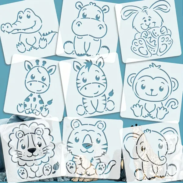 White_Animal_Stencil_Drawing_Templates_Kids