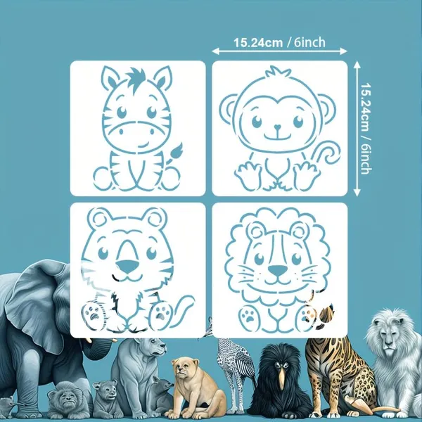 White_Animal_Stencil_Drawing_Templates_Kids