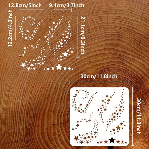 White_Pet_Hollow_Out_Stencil_Star_Pattern_Design_Diy_And_Craft
