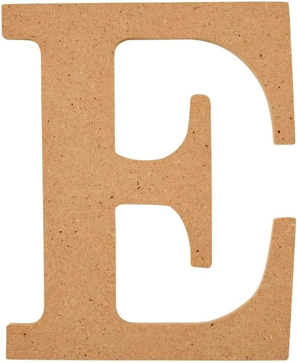 Brown_Mdf_Wooden_Alphabet_Letter_E_Large_Unfinished_Wood_Cutout