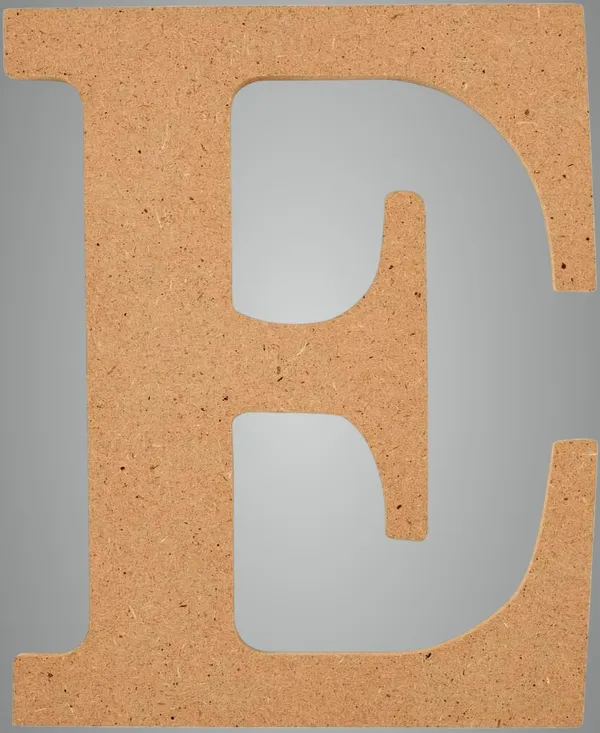 Brown_Mdf_Wooden_Alphabet_Letter_E_Large_Unfinished_Wood_Cutout