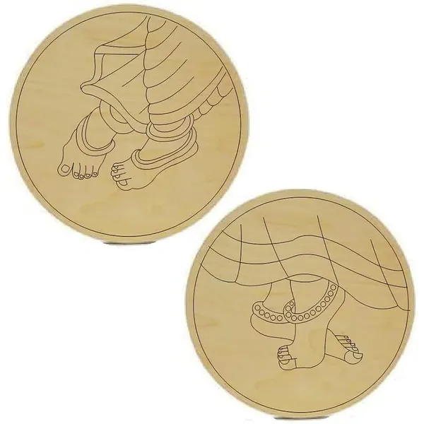 Beige_Pre_Marked_Radha_Krishna_Feet_Mdf_Board_Cutouts_Round_Base_Painting_Boards_Diy_And_Craft