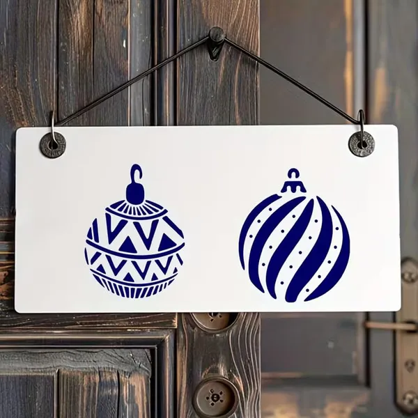 White_Christmas_Ball_Stencil_Templates_Reusable_Plastic_Craft_Stencils_Diy_And_Craft