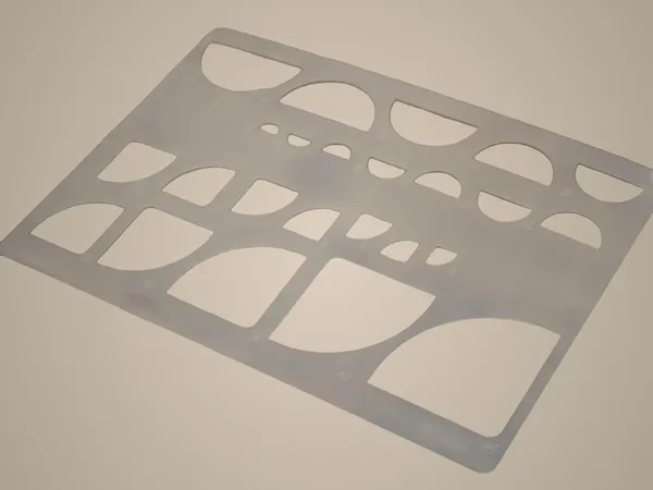 White_Geometric_Shape_Stencils_Reusable_Plastic_Template_Diy_And_Craft