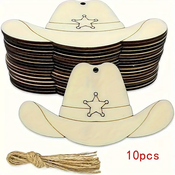 Beige_Cowboy_Hat_Wooden_Cutouts_Diy_Western_Craft_Blanks_Diy_And_Craft